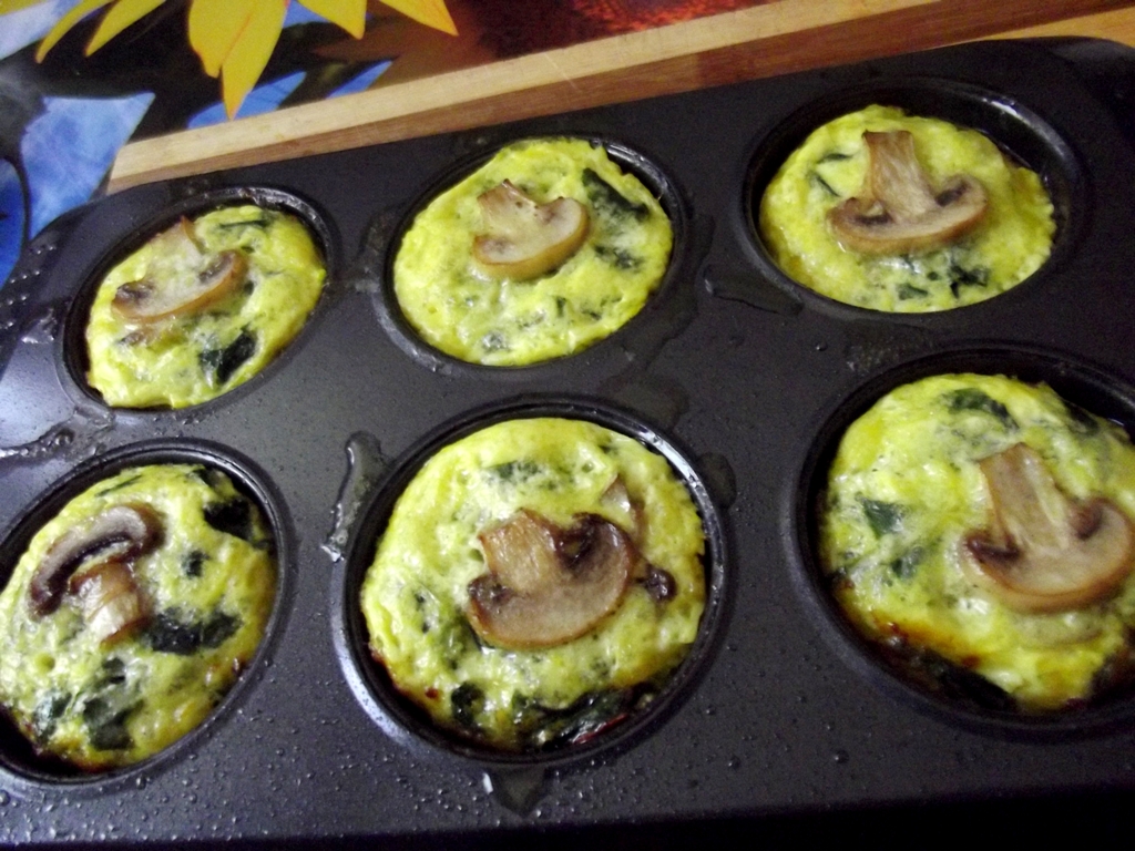 Mini quiches cu spanac