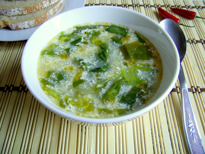 Ciorba de salata verde cu zdrente