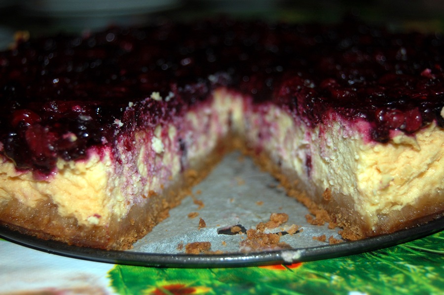 Cheesecake cu fructe de padure