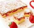 Prajitura rasturnata cu capsuni si biscuiti-16