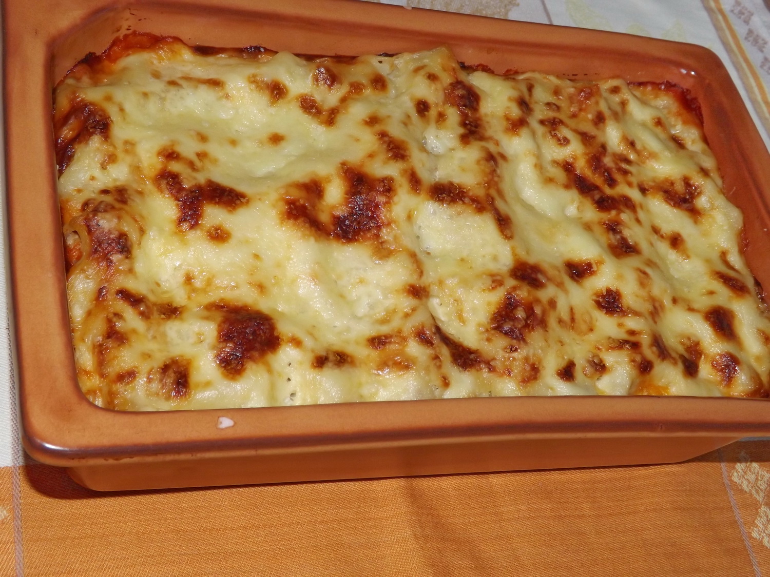 Lasagna cu vinete, dovlecei si carne de porc