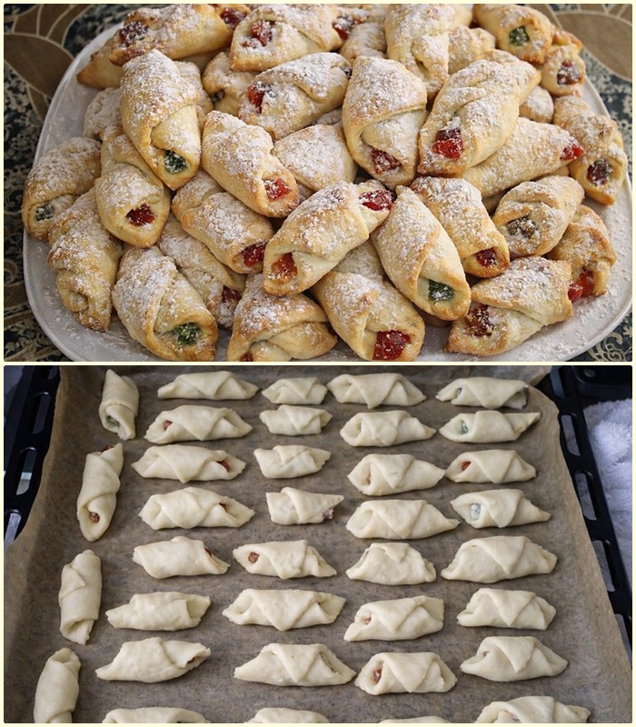 Desert cornulete pufoase cu rahat