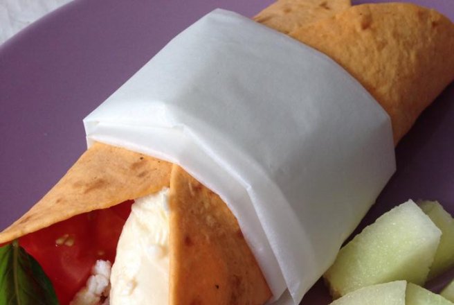 Wrap dietetic cu oua si Mozzarella