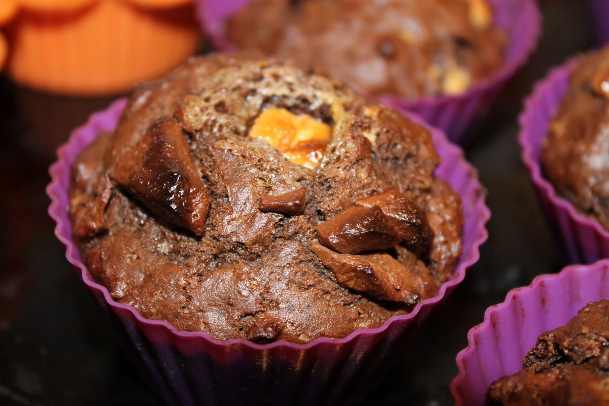 Muffins cu bucati de ciocolata