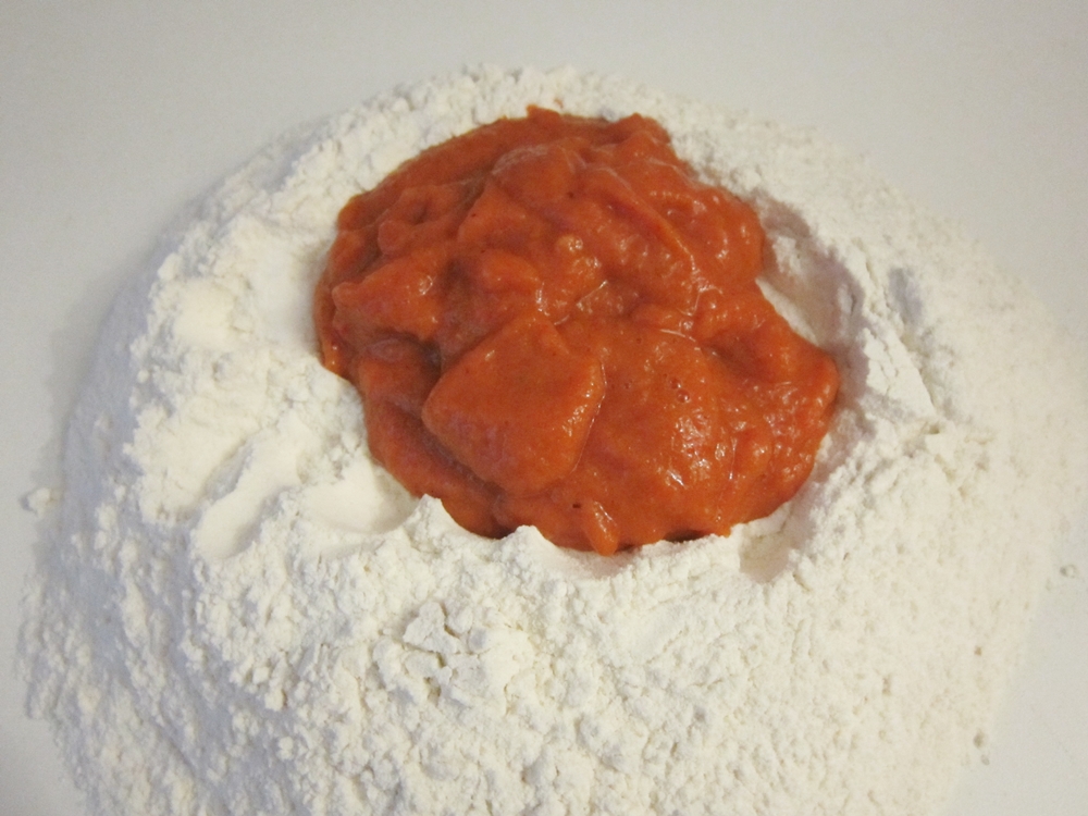 Tortellini cu ardei copt, branza si cimbru