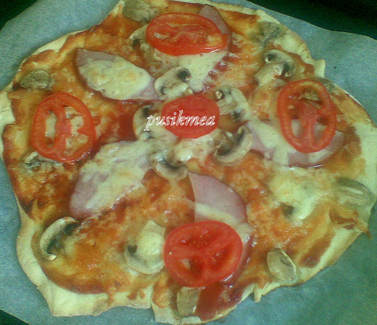 Pizza prosciuto e funghi