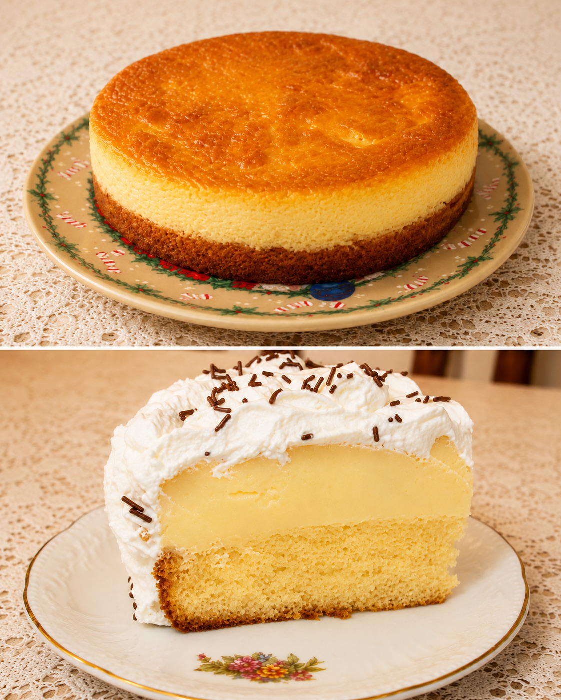 Tort cu crema de zahar ars