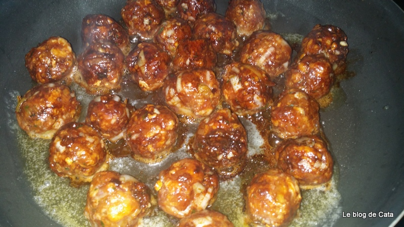 Frigarui japoneze Tsukune teriyaki