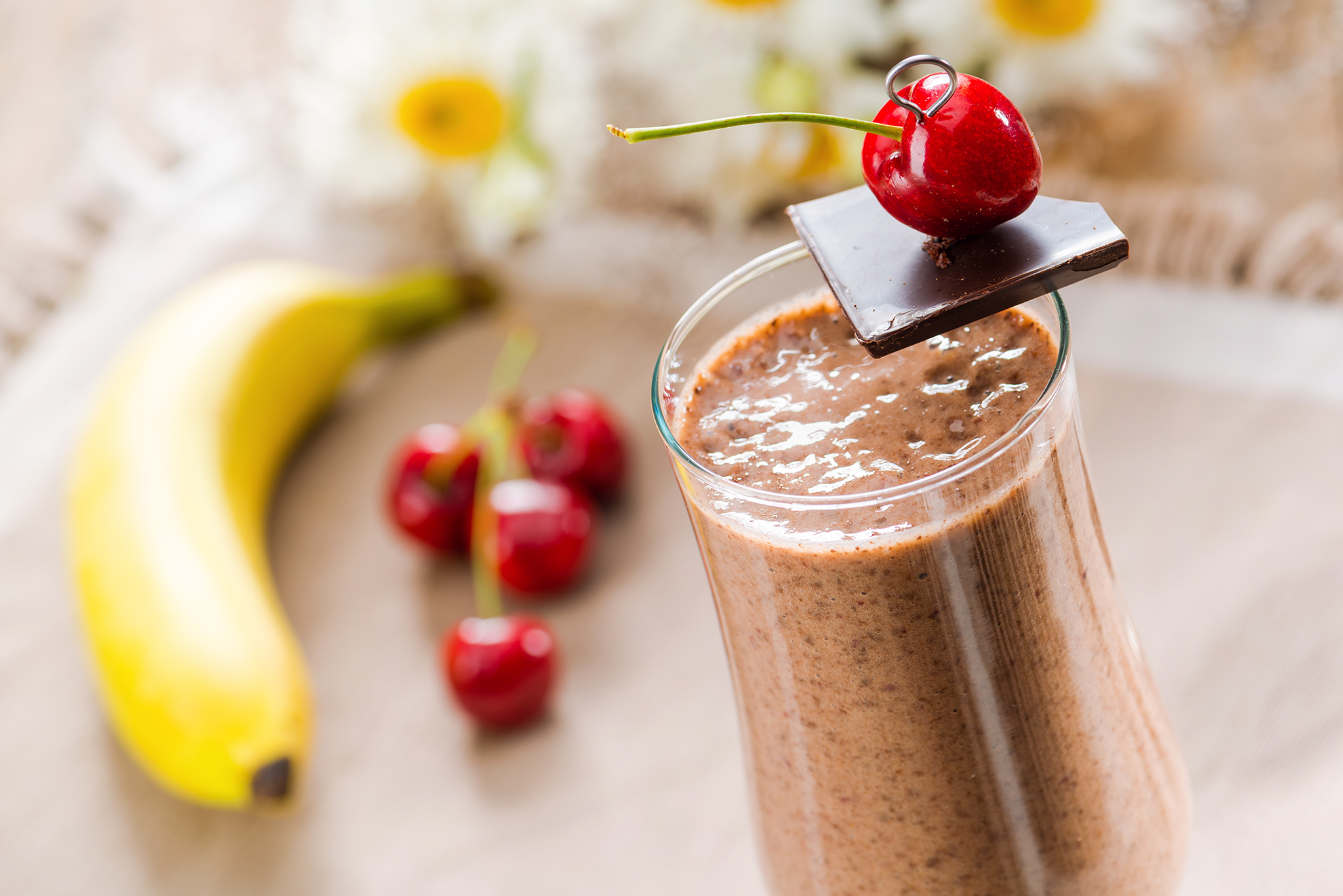 Milkshake de cirese si ciocolata