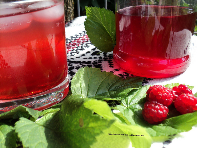 Sirop de zmeura, la rece