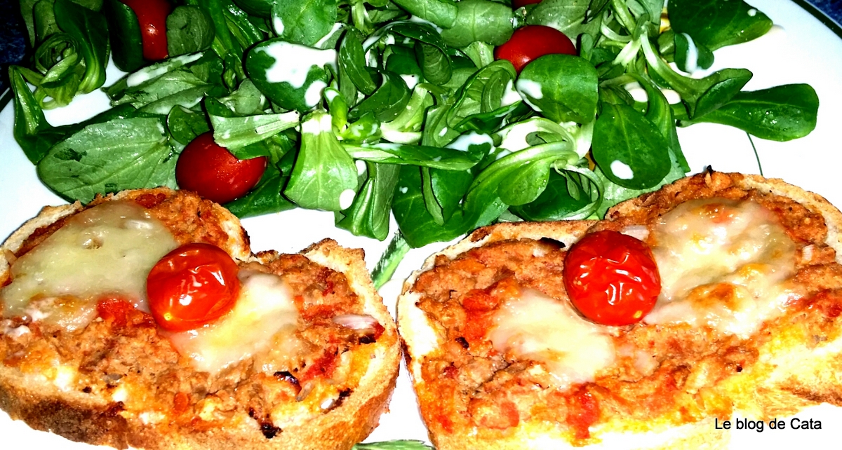 Bruschetta cu ton