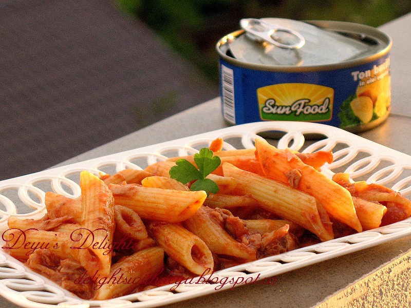 Penne cu ton