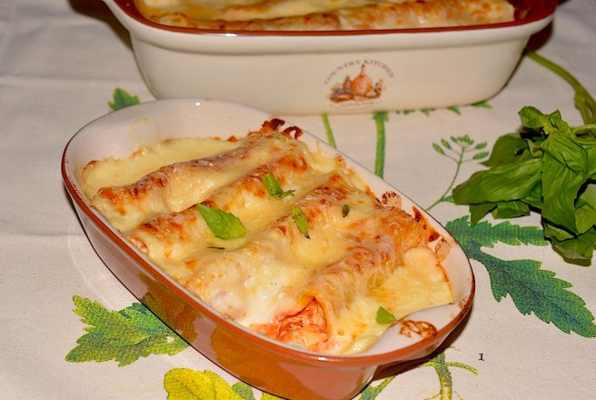 Cannelloni cu carne de pui