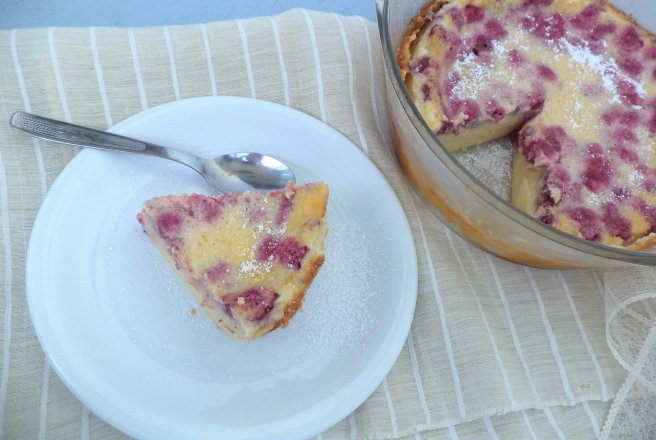 Clafoutis cu zmeura