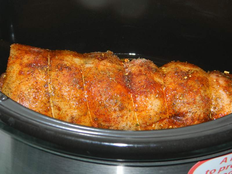 Rulada de piept de porc la slow cooker Crock-Pot