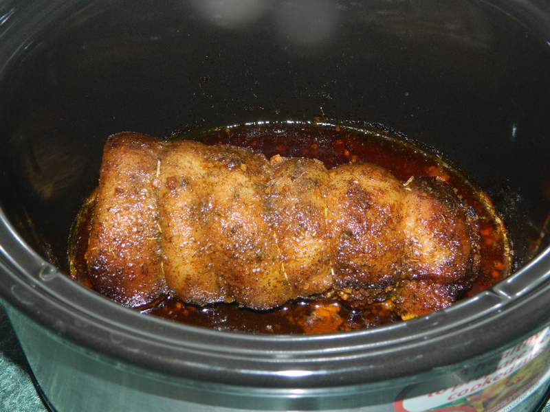 Rulada de piept de porc la slow cooker Crock-Pot