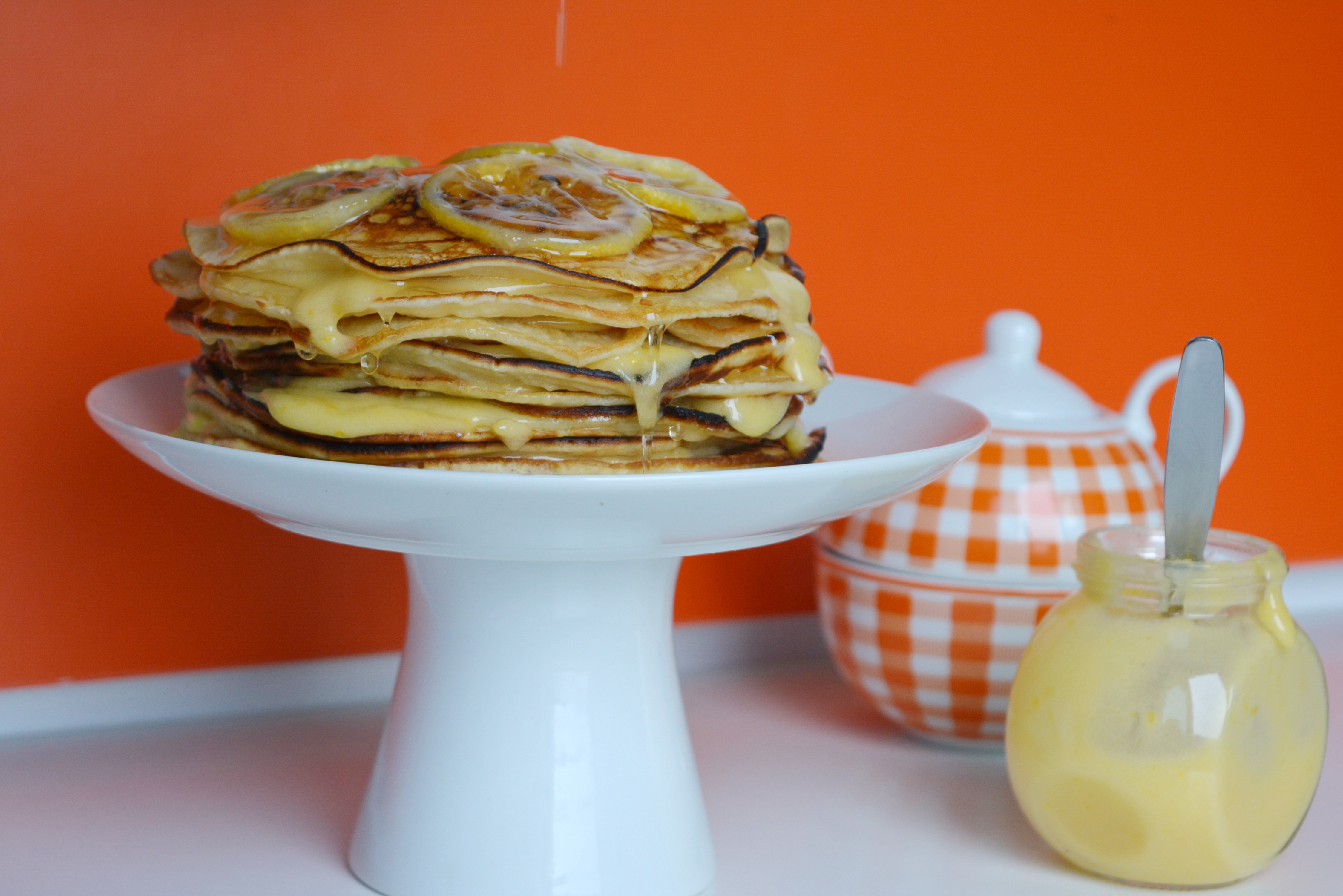 Pancakes cu crema de lamaie