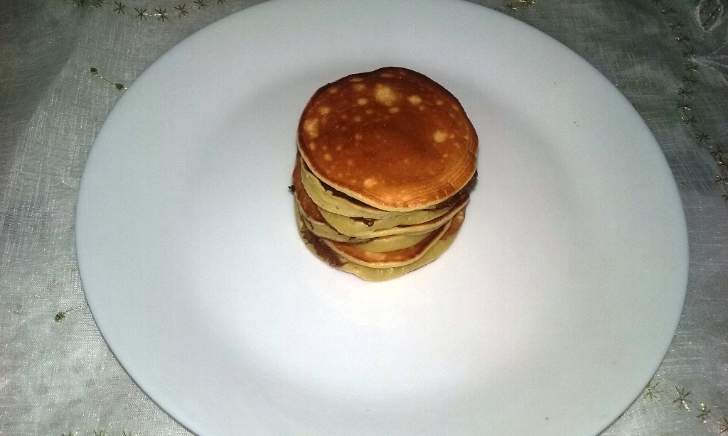 Mini pancakes cu branza dulce