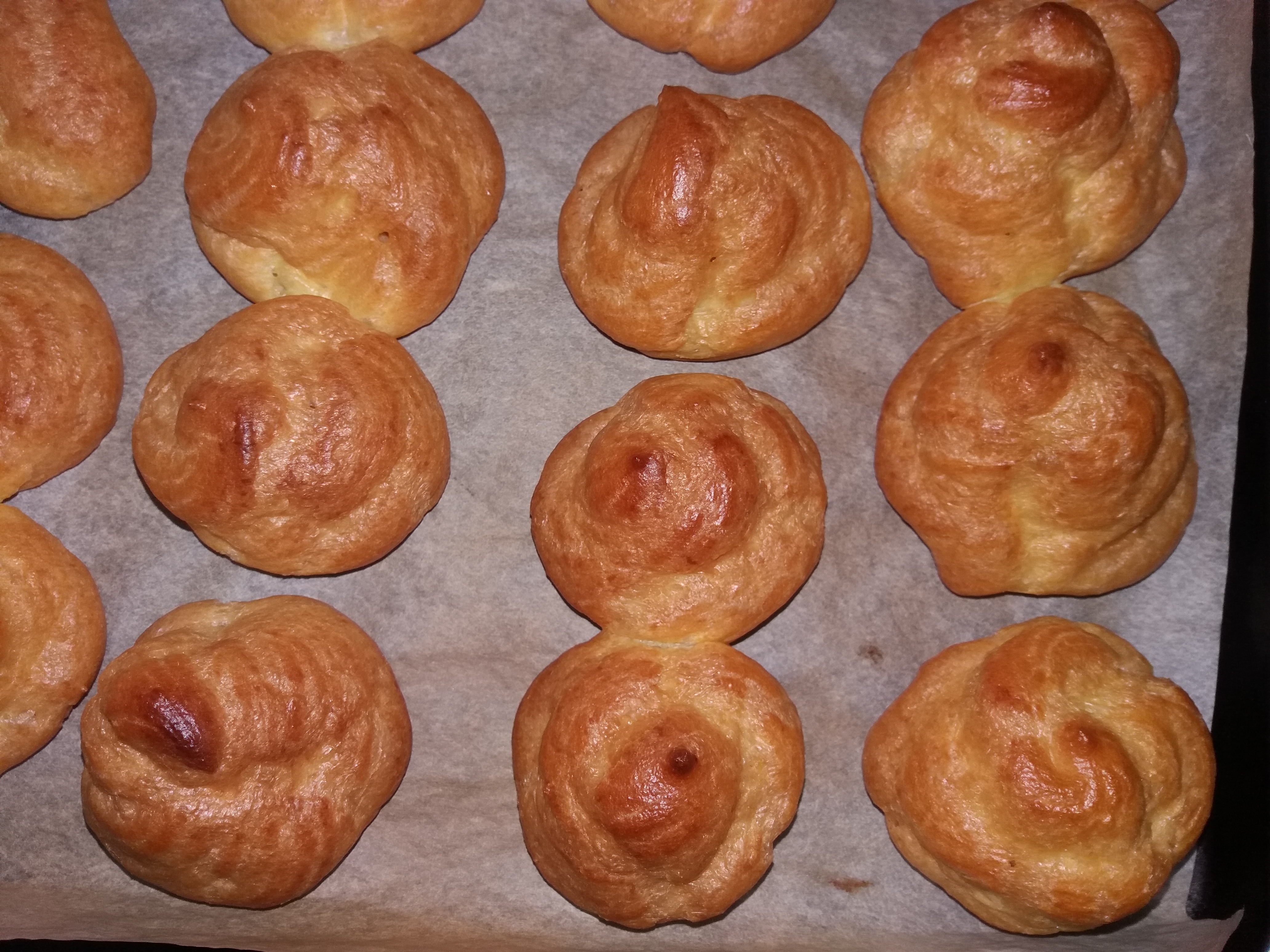 Choux a la creme facute acasa