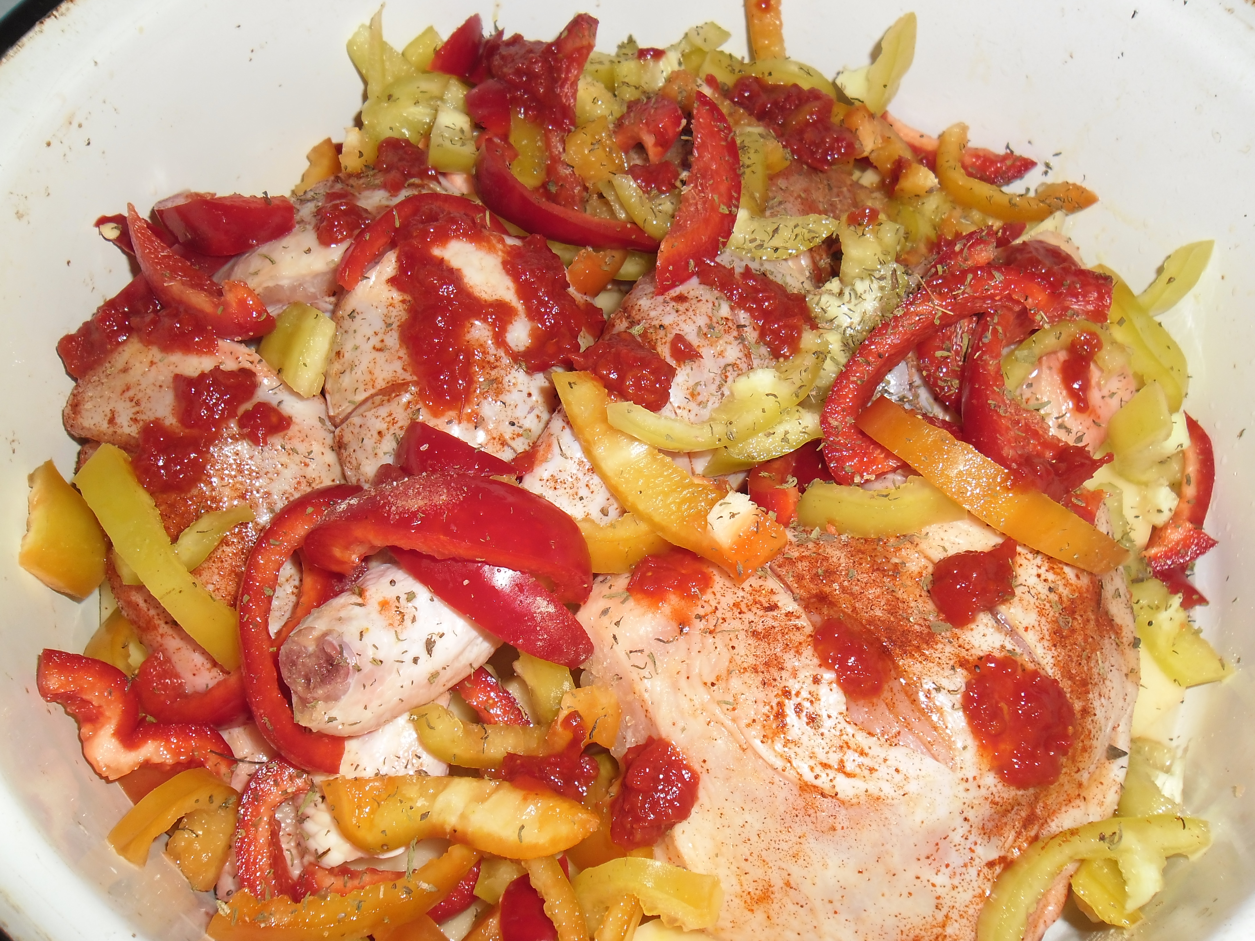 Friptura de pui cu salata de sfecla