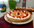 Tarta cu crema de vanilie si fructe-2