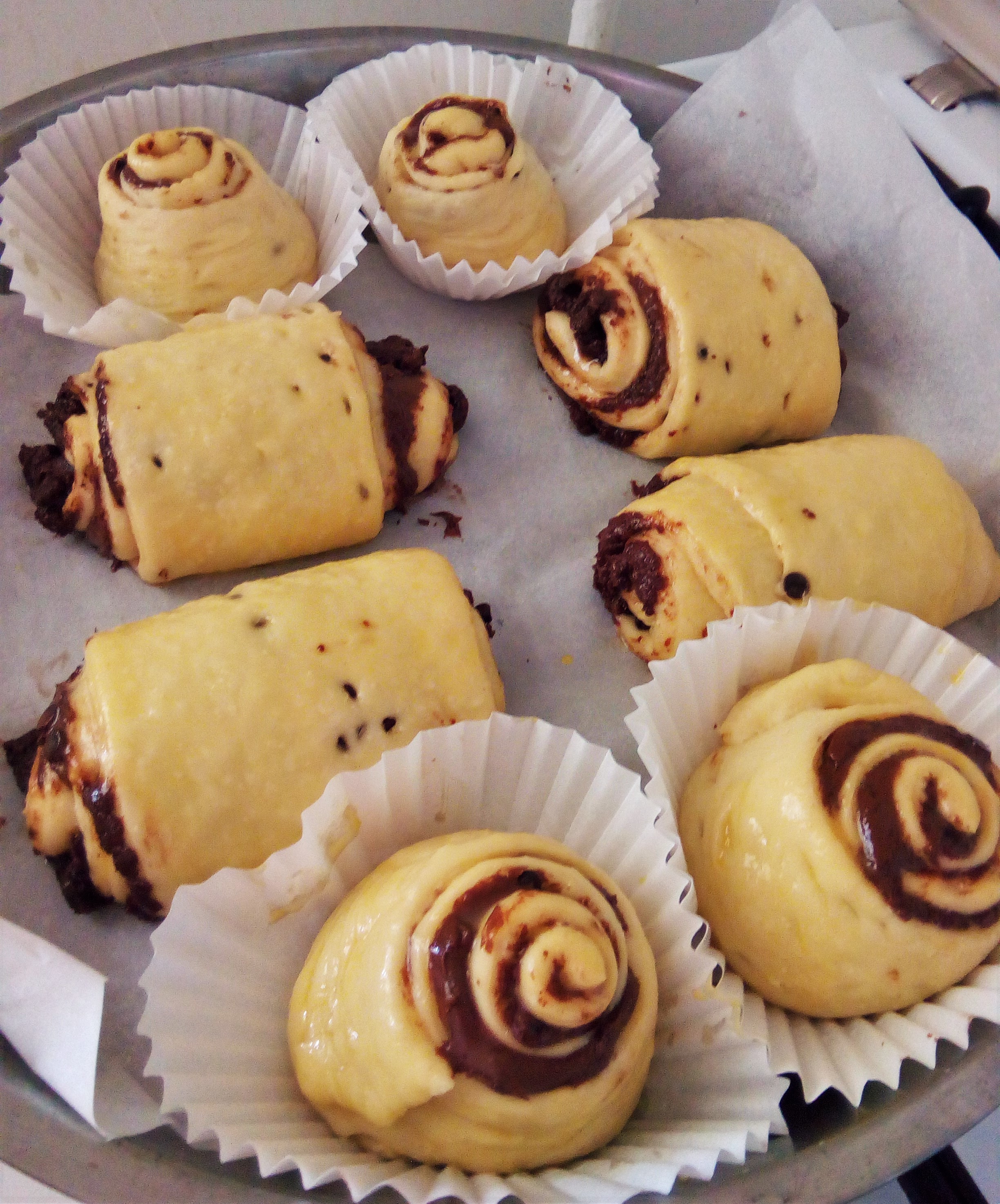 Corn cu ciocolata ( nutella)