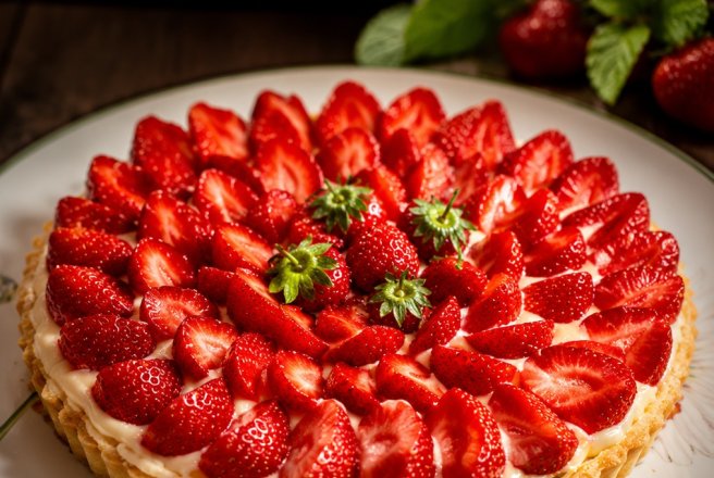 Tarta cu capsuni
