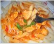 Penne cu pui si sos de rosii-4