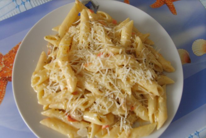 Penne cu smantana si ciuperci