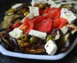 Salata de vinete la gratar cu branza feta si sos de masline-0