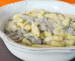 Gnocchi facuti in casa cu sos alb cu praz si ciuperci brune-5