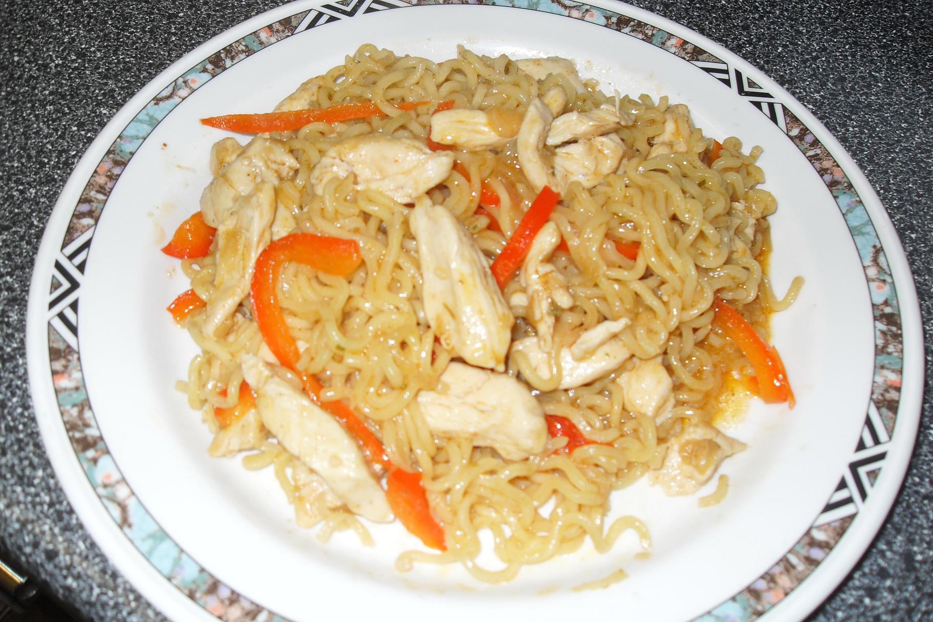 Chicken noodles