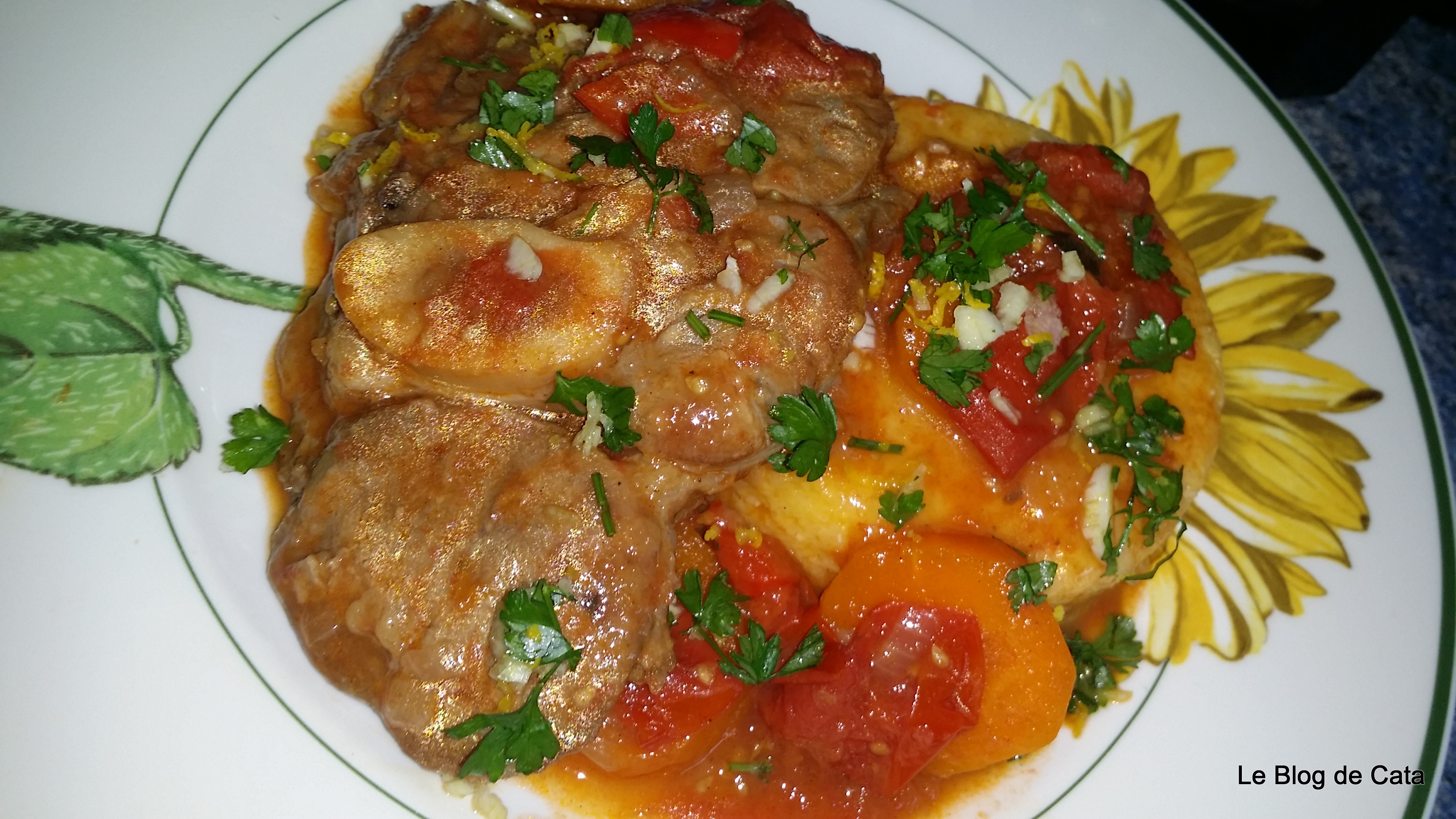 Osso buco milanez si gremolata