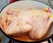 Poulet en Cocotte Bonne Femme by Julia Child (Pui la cuptor cu bacon, ceapa si cartofi)-3