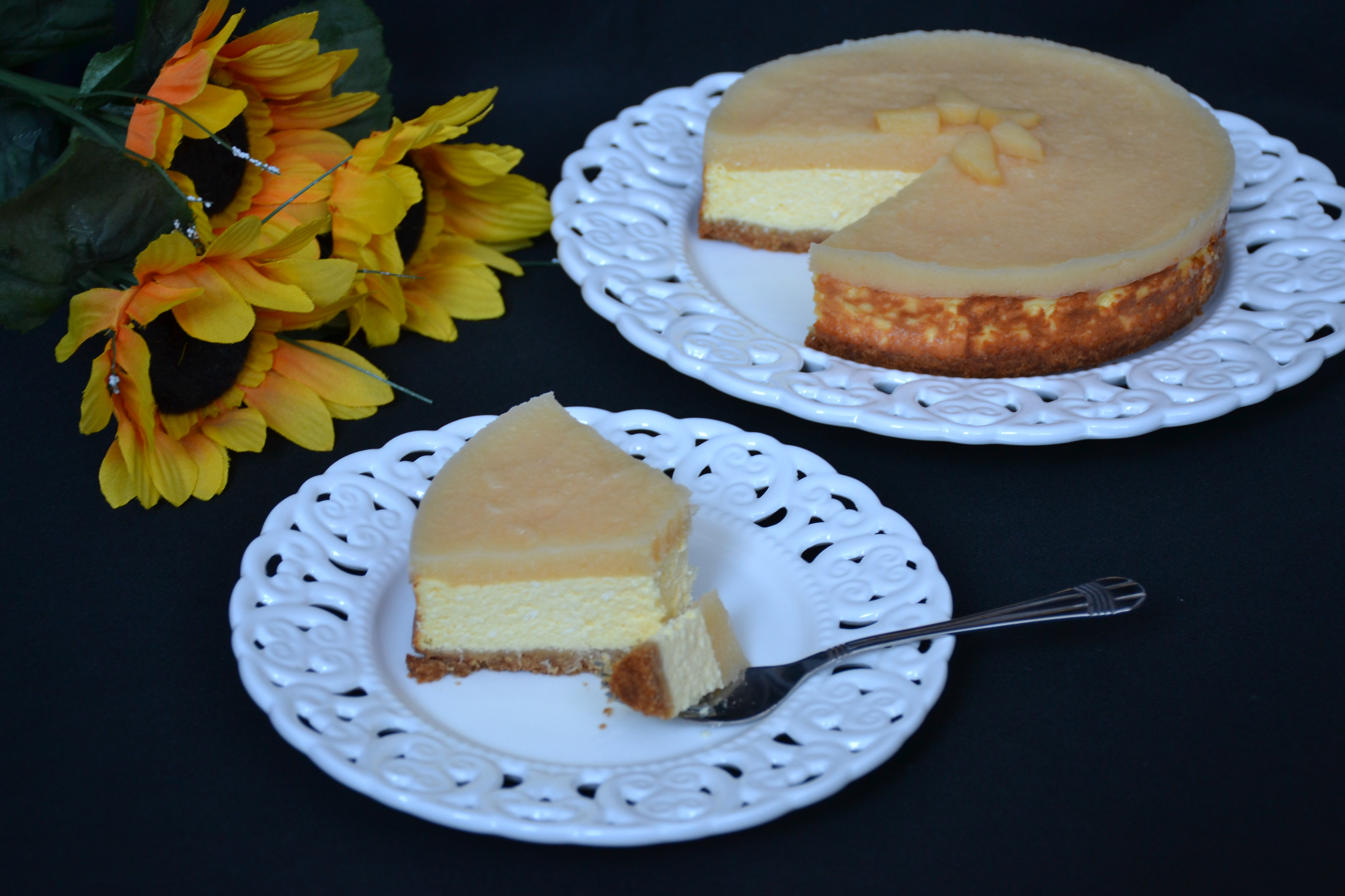 Desert cheesecake cu jeleu de gutui