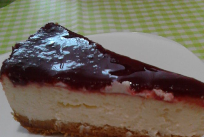 Desert cheesecake cu zmeura