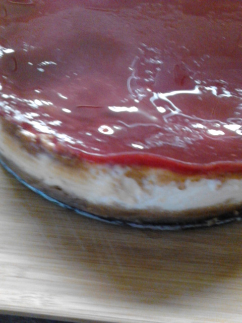 Desert cheesecake cu zmeura