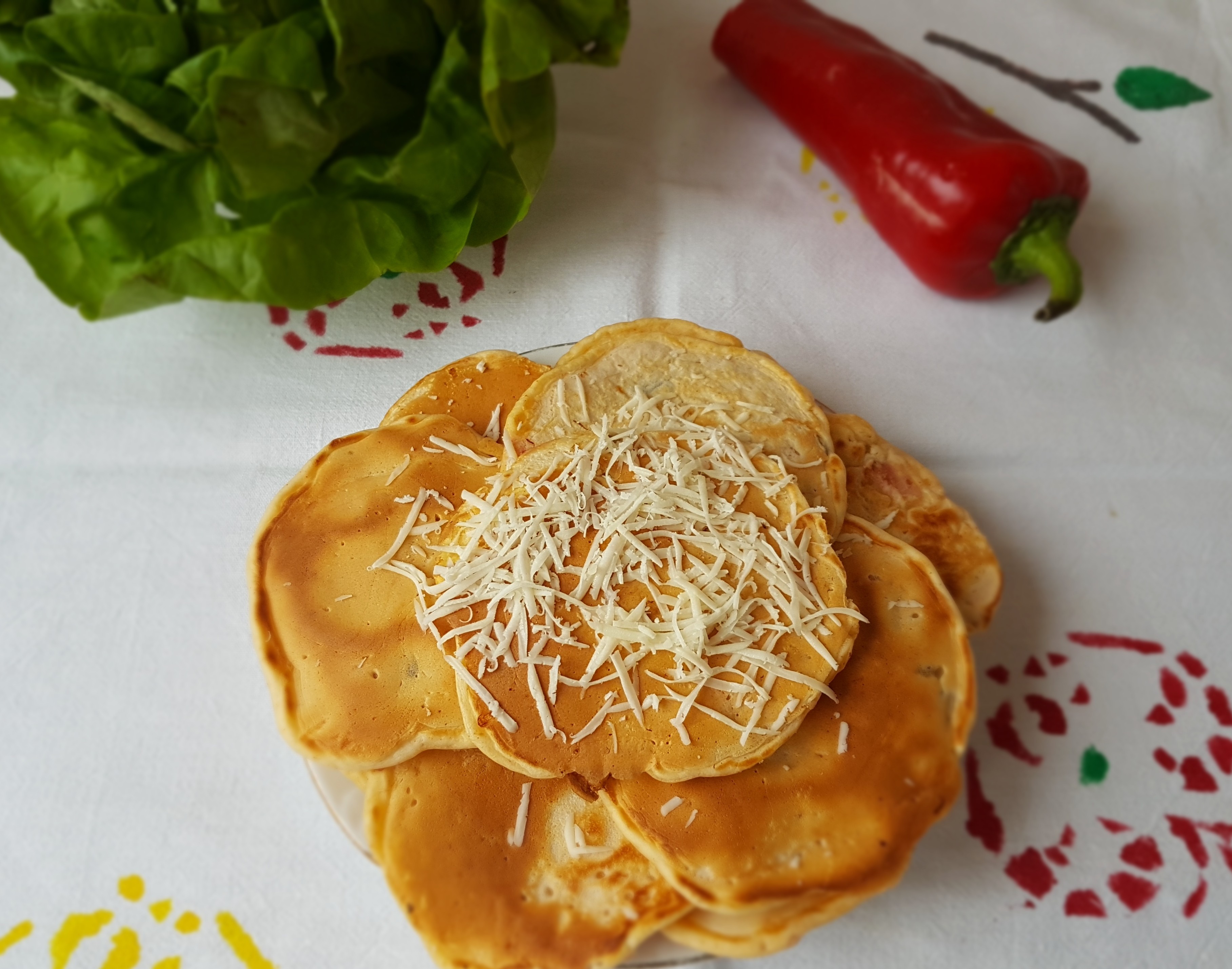 Aperitiv pancakes cu ciuperci