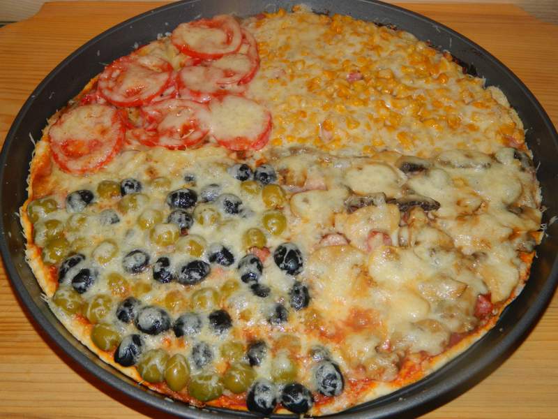 Pizza patru in una