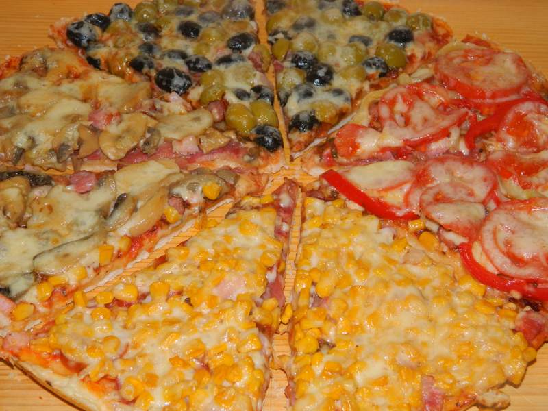 Pizza patru in una