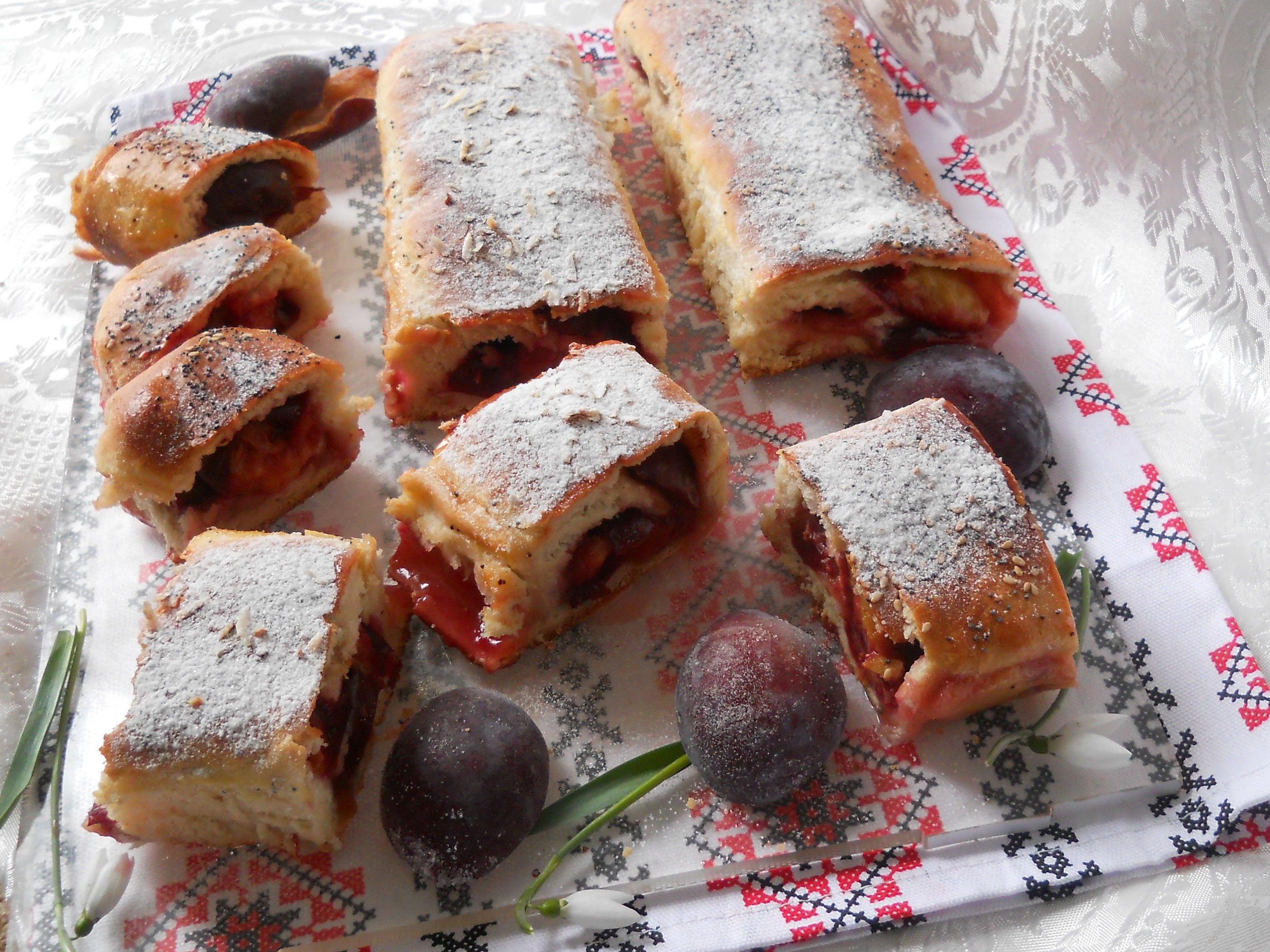 Desert strudel cu prune