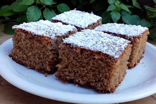 Desert prajitura cu lapte cald si nesquik