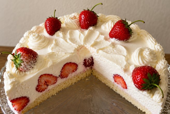 Desert tort cu capsuni