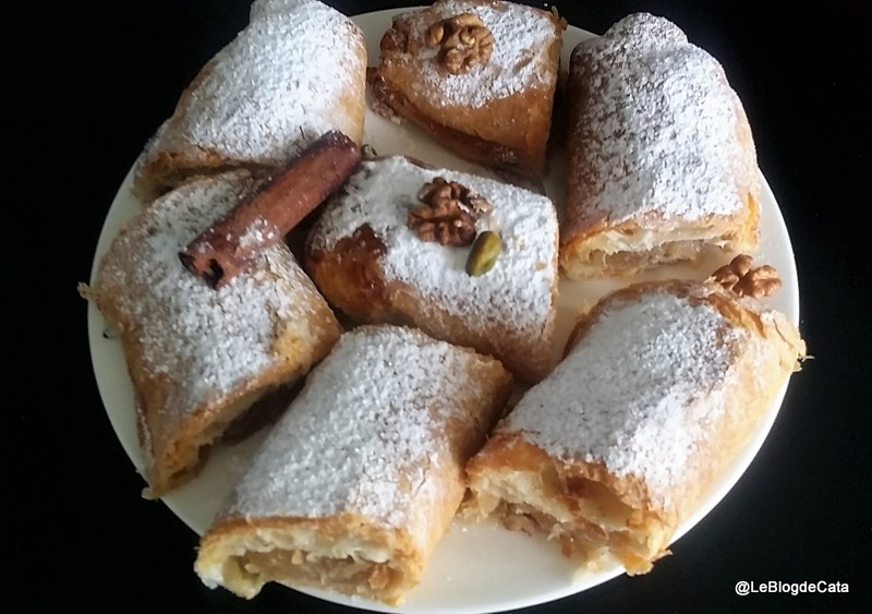 Desert strudel cu mere, nuci si fistic