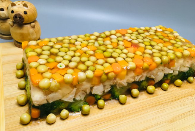 Pui cu legume in aspic