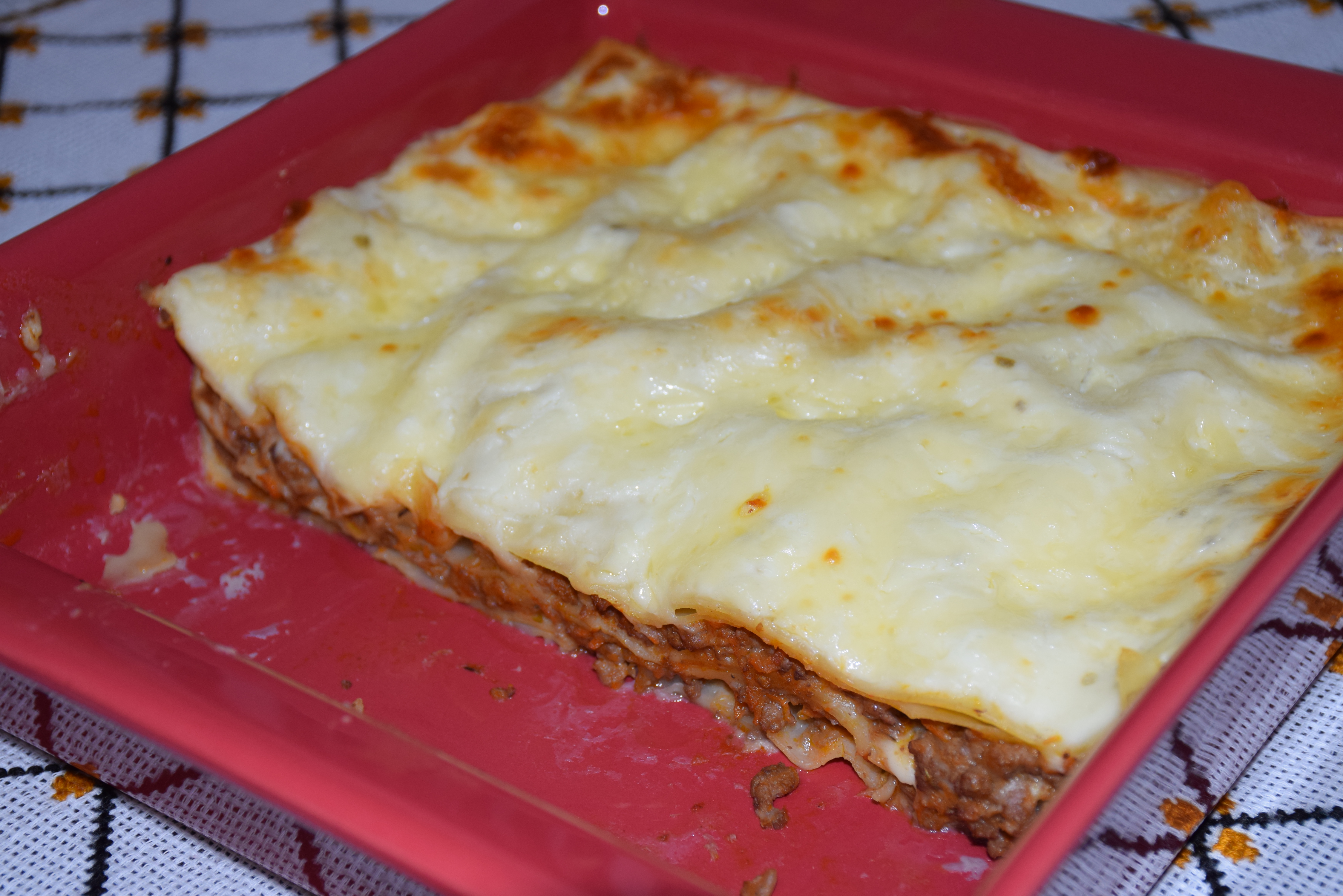 Lasagna cu carne de vita