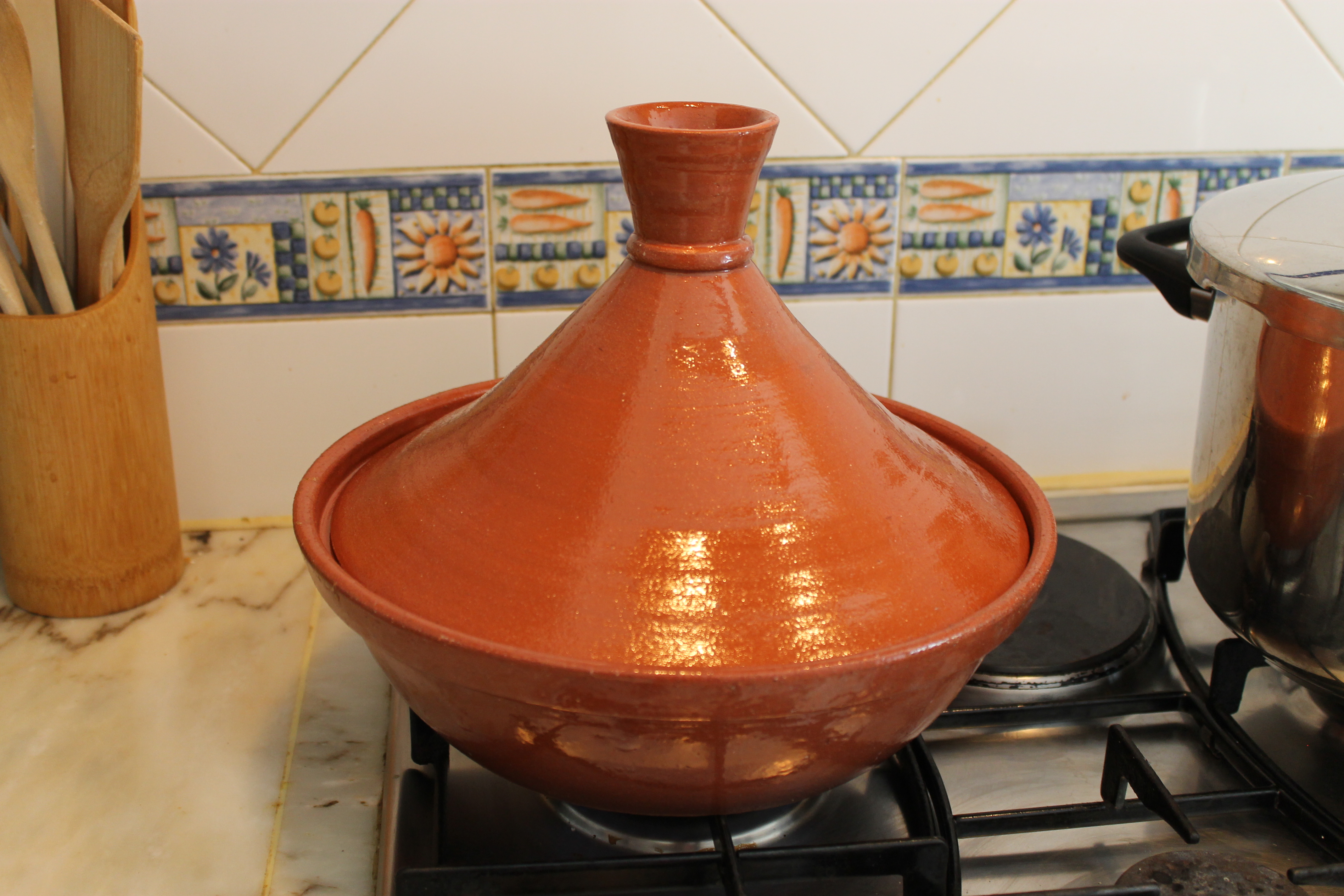 Tajine de pui cu prune si caise uscate