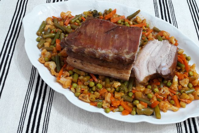 Piept de porc fiert in bere