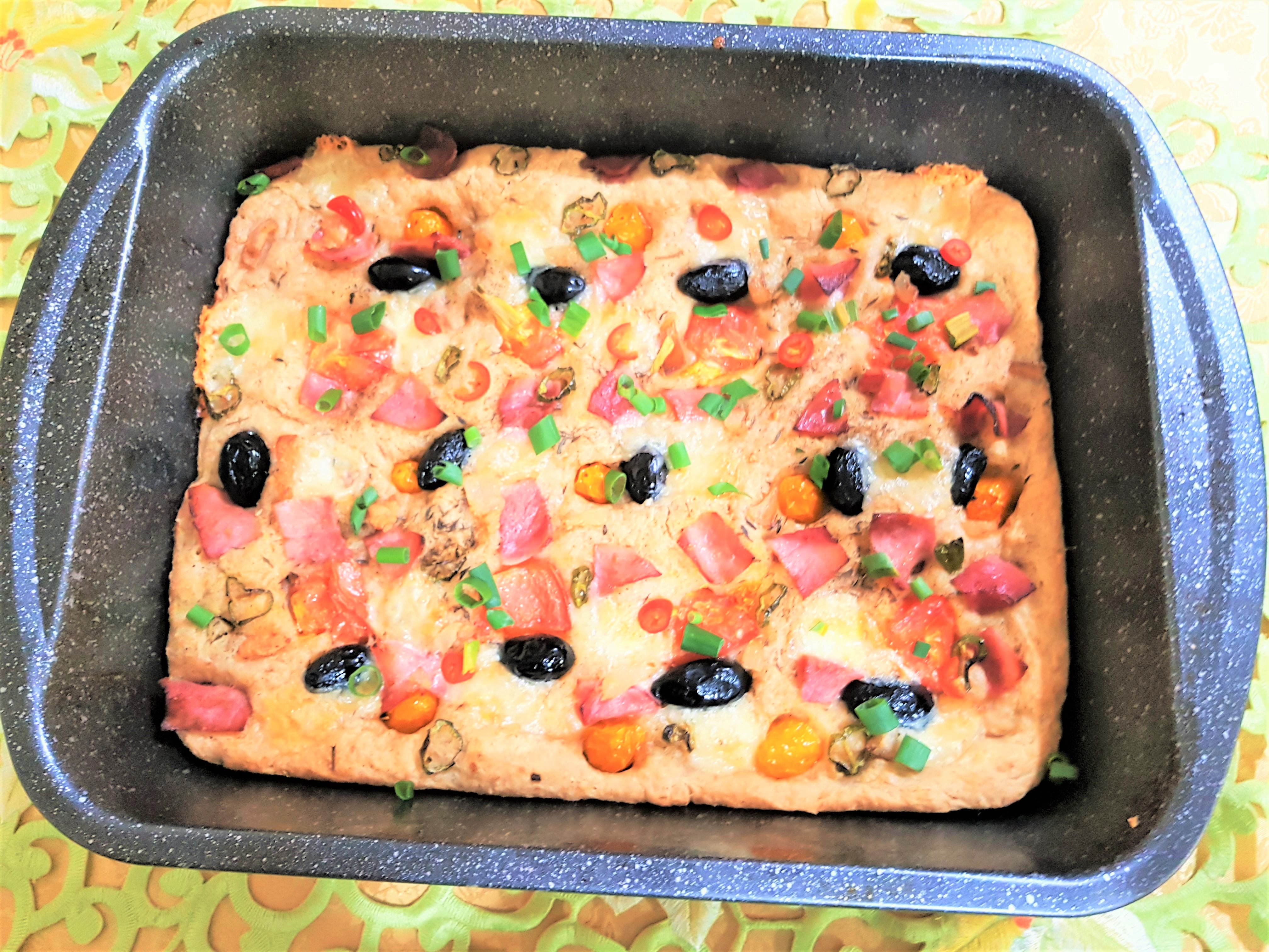 Foccacia cu faina graham