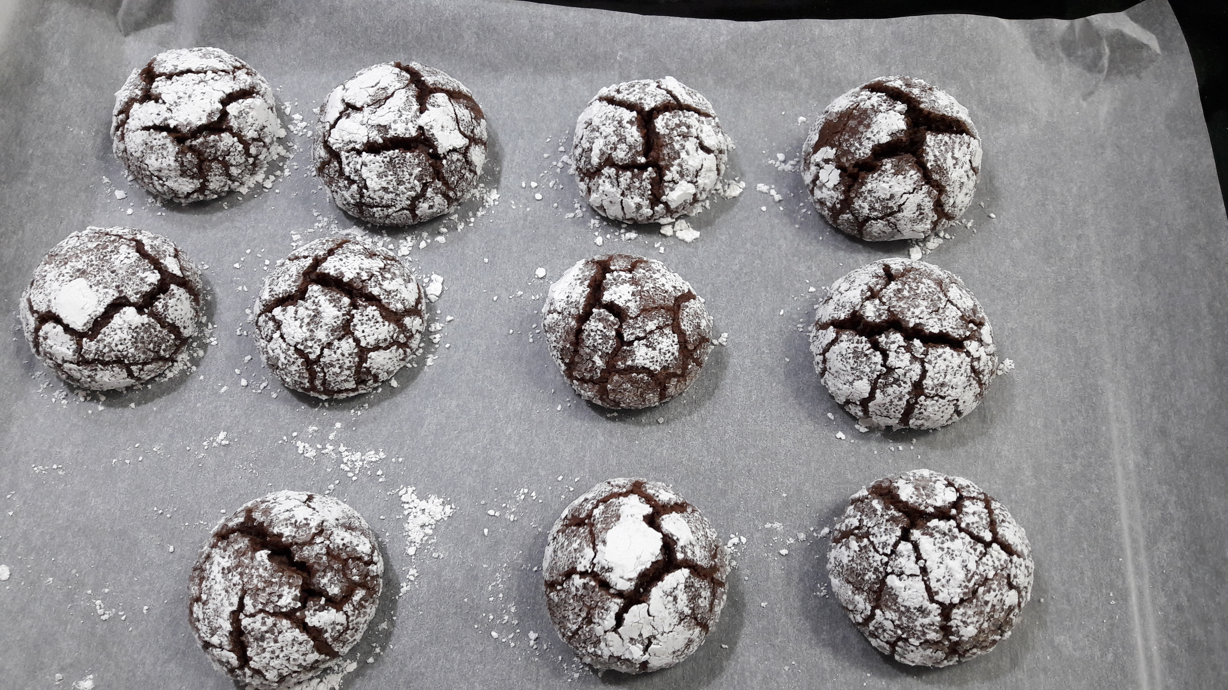 Desert chocolate crinkles